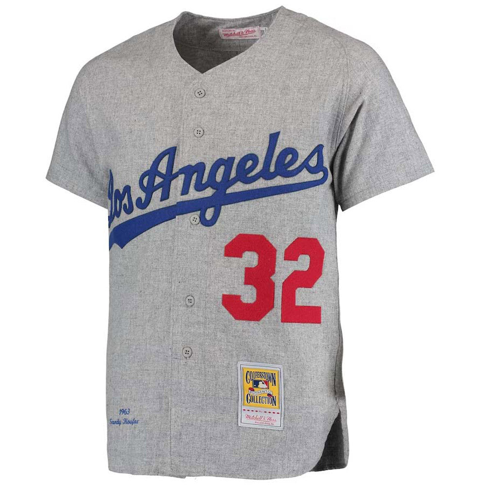Men's Los Angeles Dodgers Sandy Koufax Cooperstown Collection Jersey - Gray