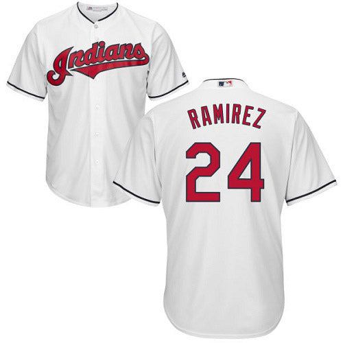 Youth Cleveland Indians Manny Ramirez Replica Home Jersey - White